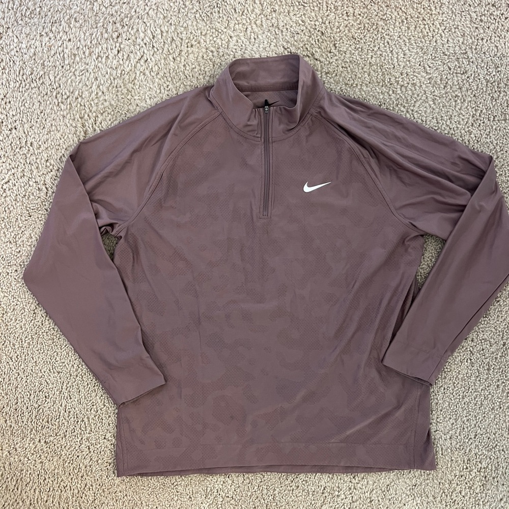 Nike Mauve Quarter-Zip Top